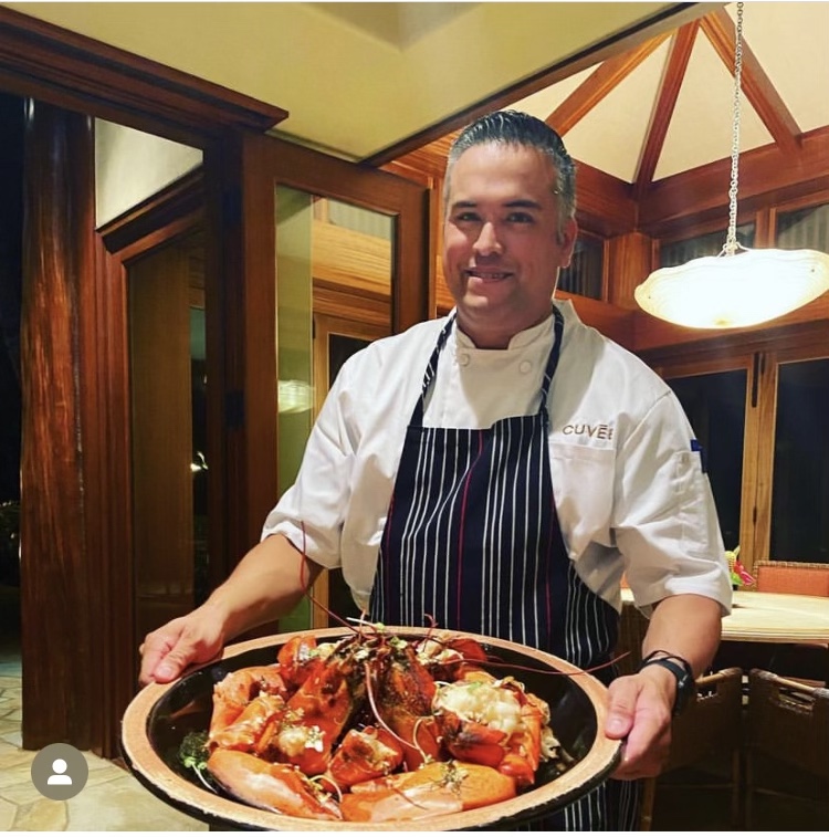 Chef Christopher with Lobster